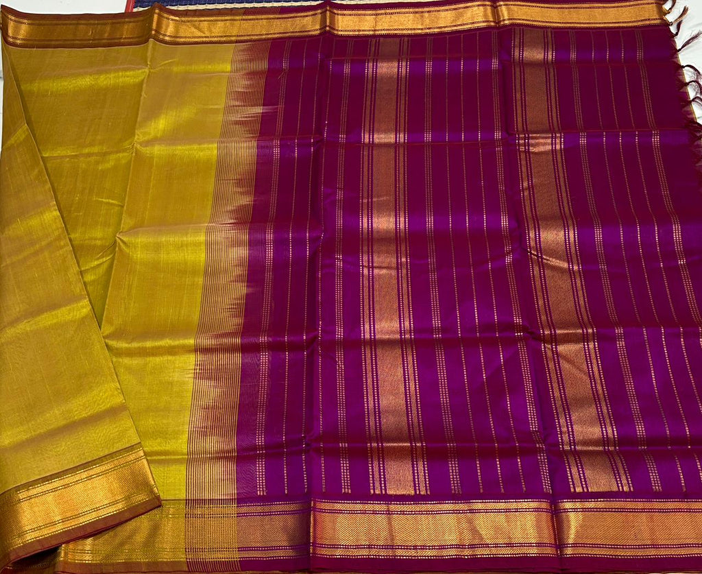 Handloom simple silk cotton saree - MS204
