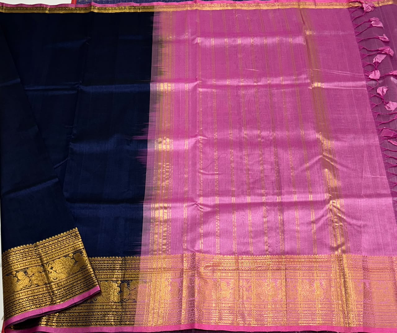 Handloom mangalagiri silk cotton saree - MS240