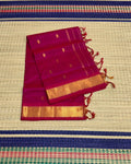 Handloom silk cotton saree with buttas - MS117