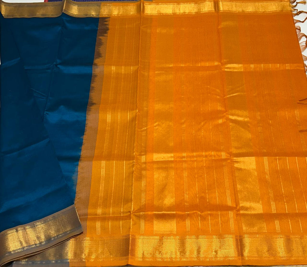 Handloom semi silk cotton saree - MS034
