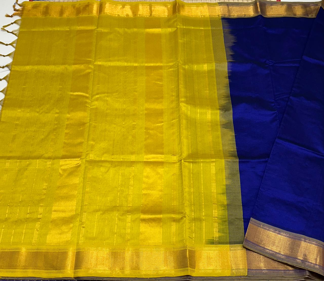 Handloom semi silk cotton saree - MS025