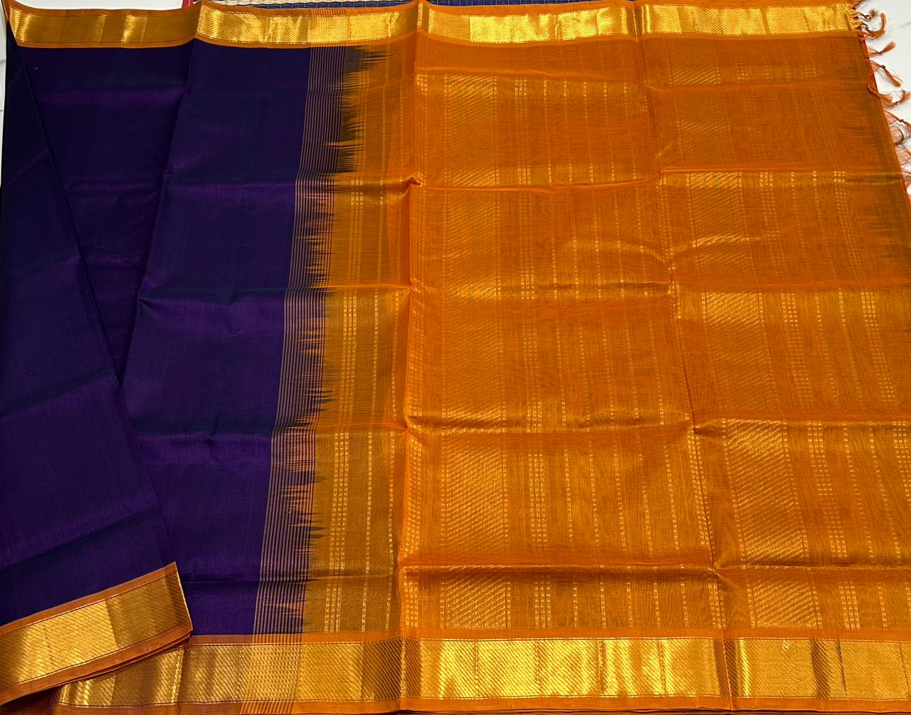 Handloom simple silk cotton saree - MS134