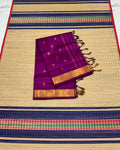 Handloom silk cotton saree with buttas - MS365