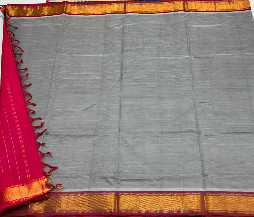 Handloom semi simple silk cotton saree - MS366