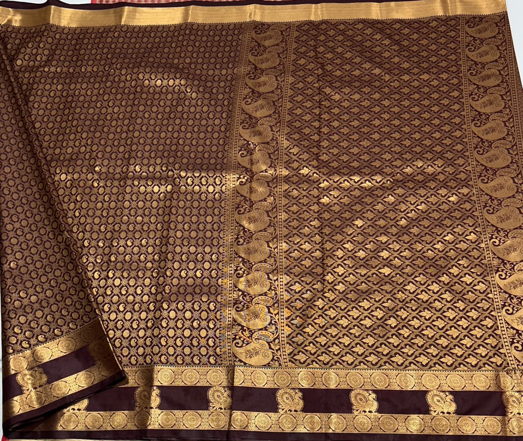 Semi Kanchi silk saree - MS385