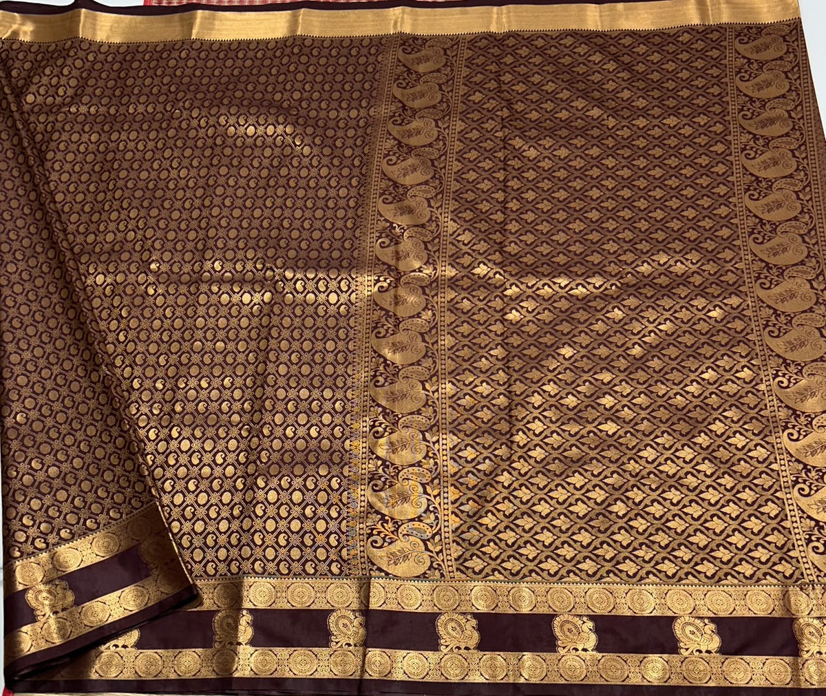 Semi Kanchi silk saree - MS385