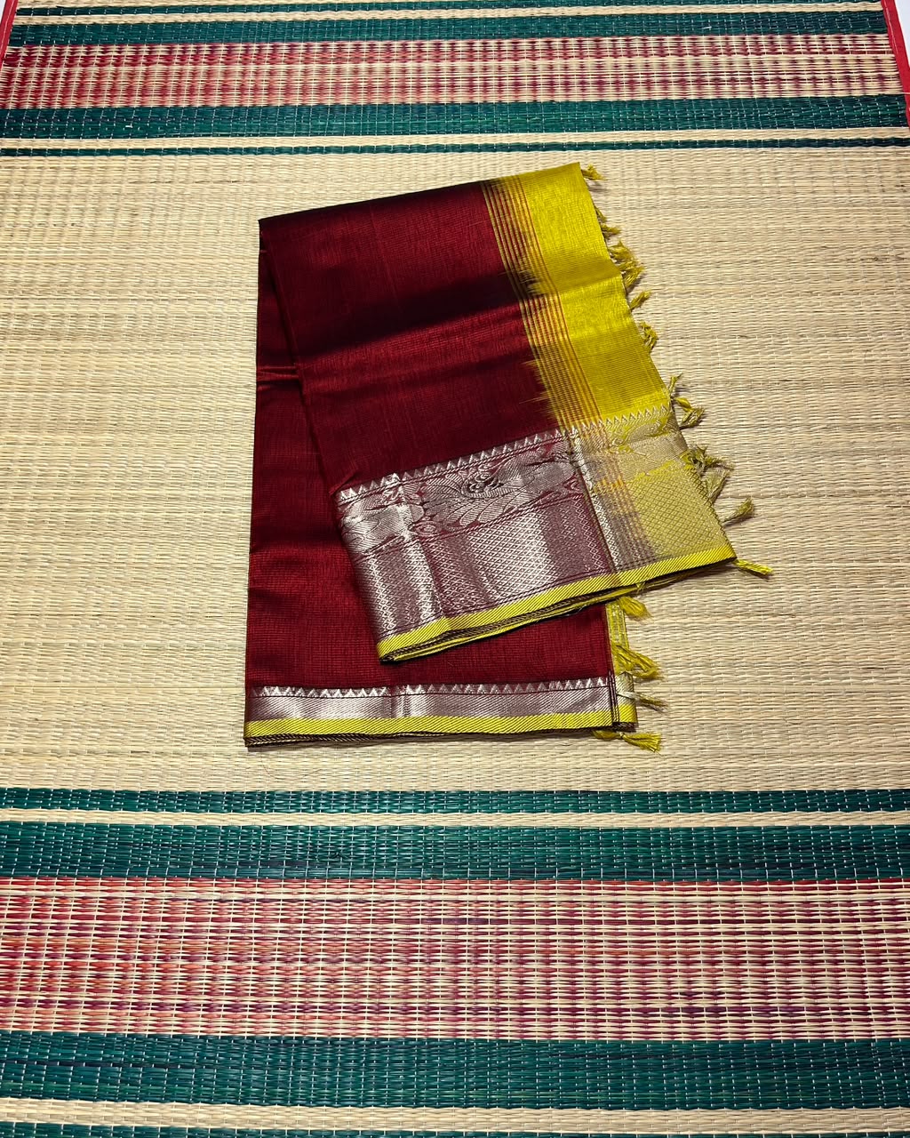 Handloom mangalagiri silk cotton saree - MS282