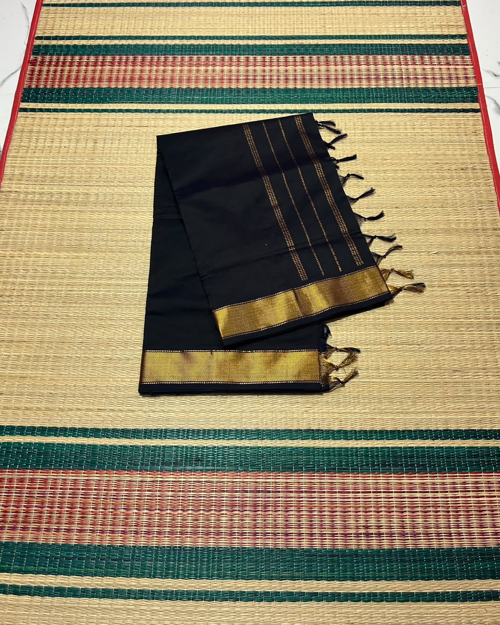 Handloom semi silk cotton saree - MS310