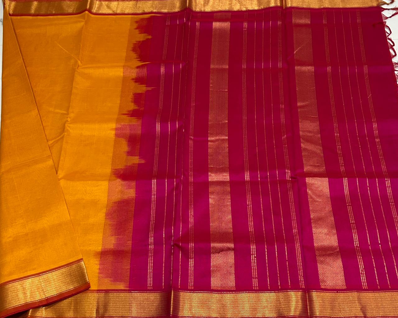Handloom simple silk cotton saree - MS125