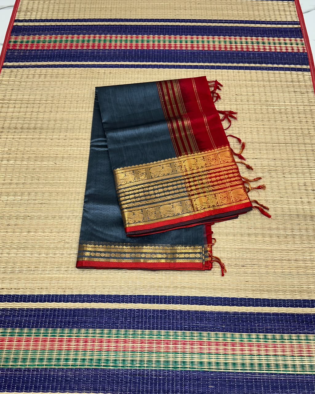 Handloom mangalagiri silk cotton saree - MS236