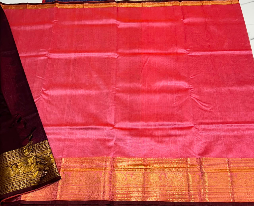 Handloom mangalagiri silk cotton saree - MS242