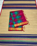 Handloom Paalum pazhamum silk cotton saree with buttas - MS234