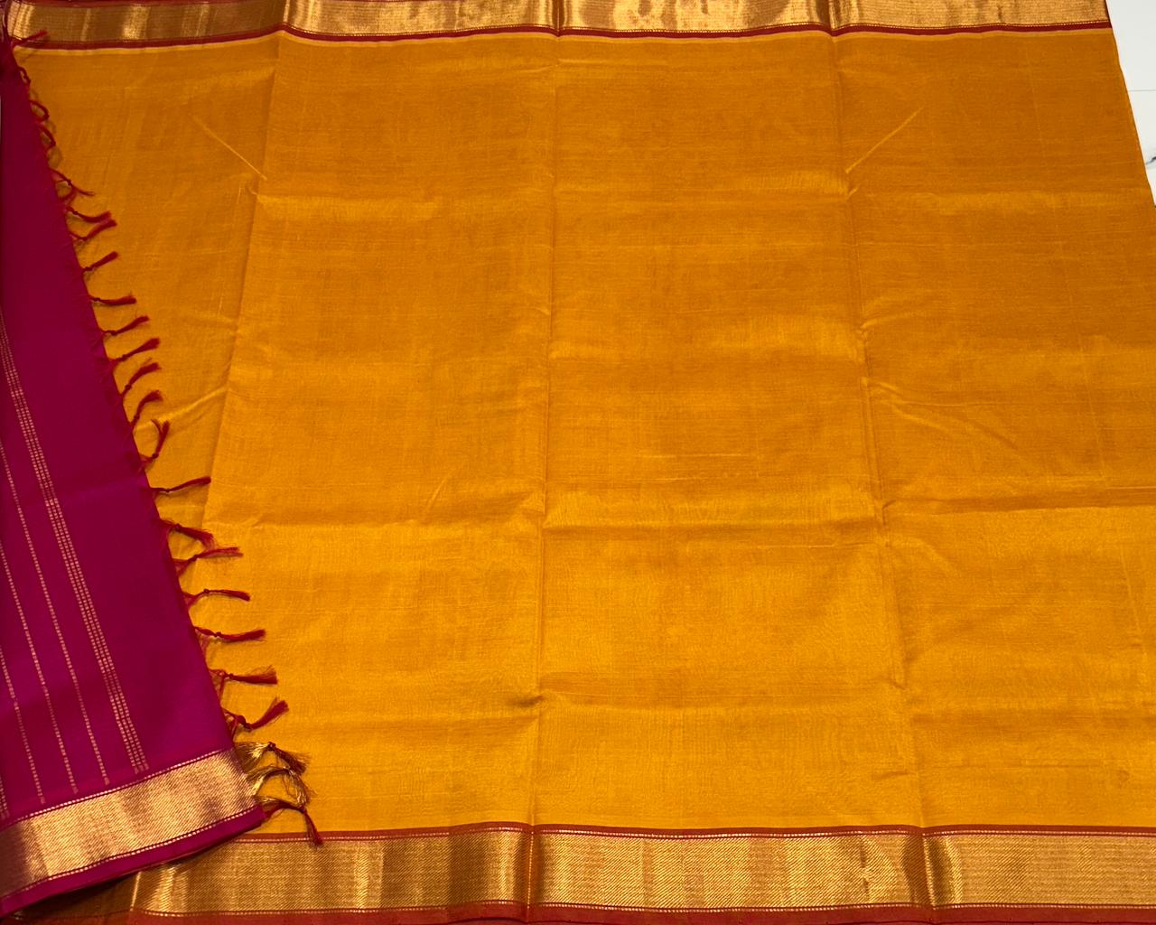 Handloom simple silk cotton saree - MS125