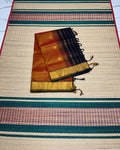 Handloom silk cotton saree with buttas - MS392