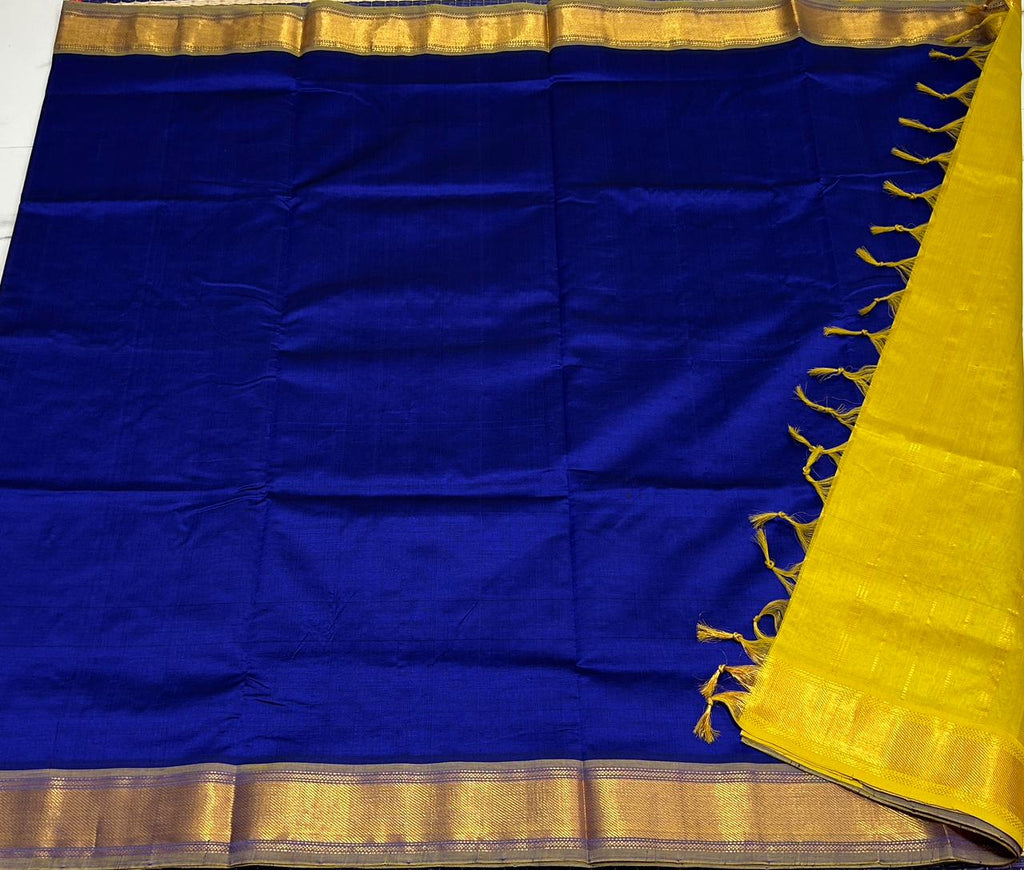 Handloom semi silk cotton saree - MS025
