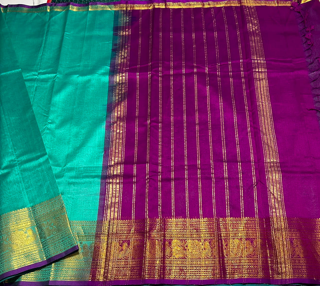 Handloom mangalagiri silk cotton saree - MS265