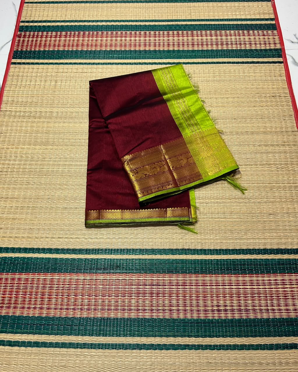 Handloom mangalagiri silk cotton saree - MS301
