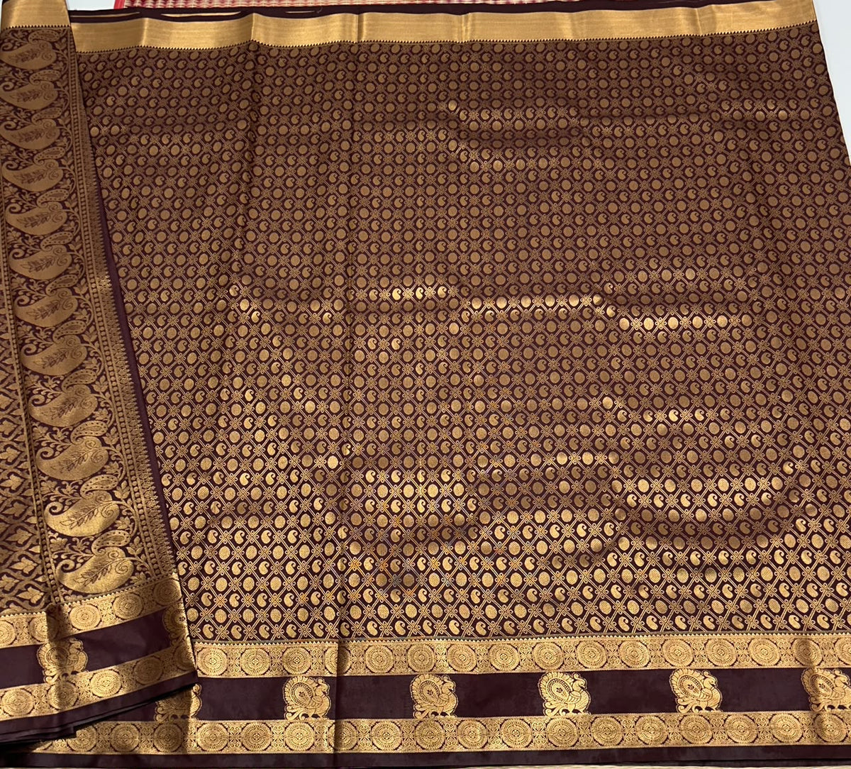 Semi Kanchi silk saree - MS385