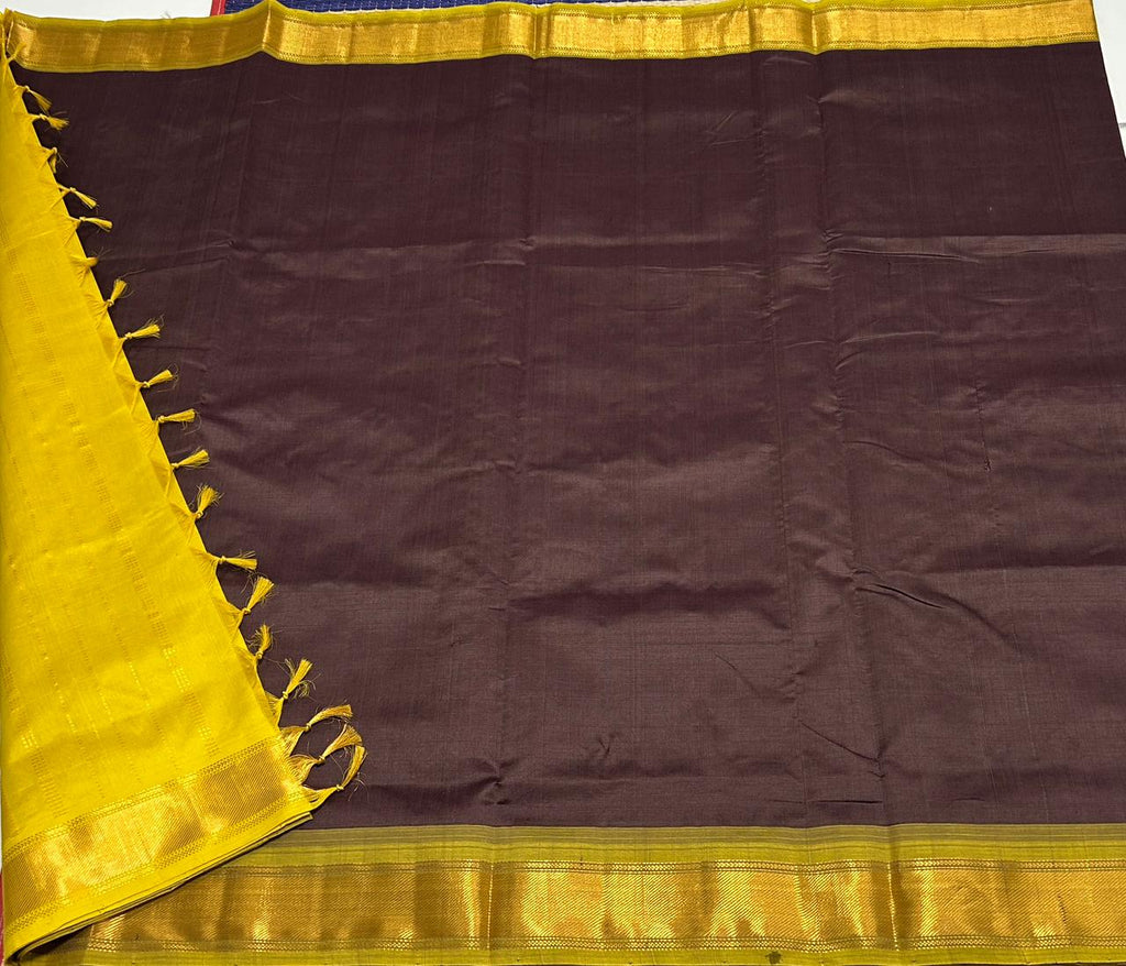 Handloom semi silk cotton saree - MS101