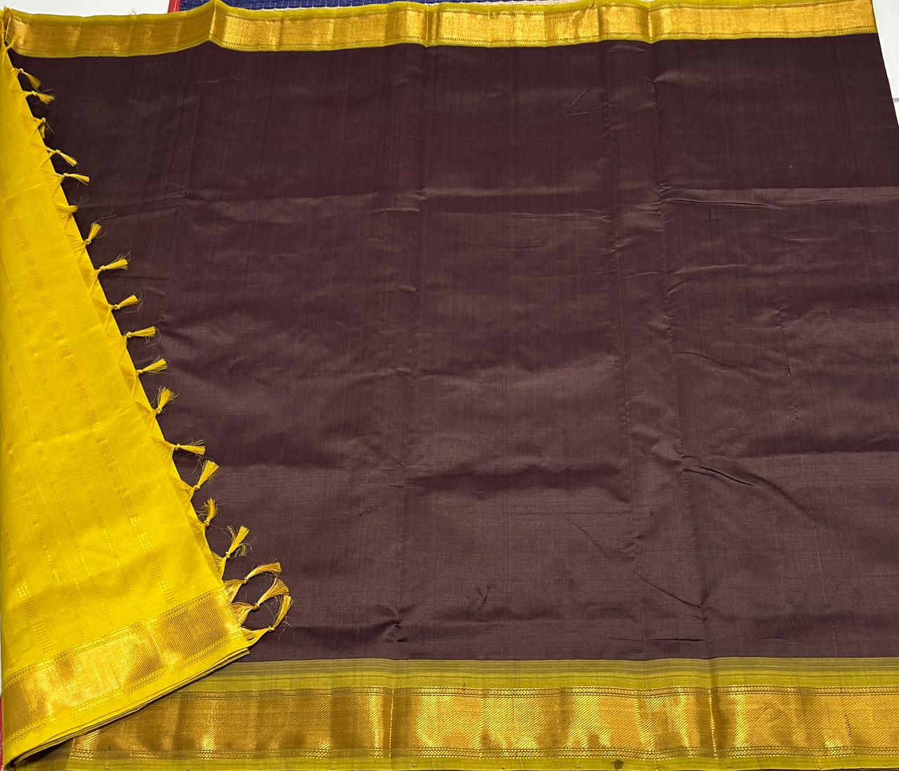 Handloom semi silk cotton saree - MS101