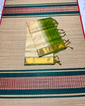Handloom silk cotton saree with buttas - MS344