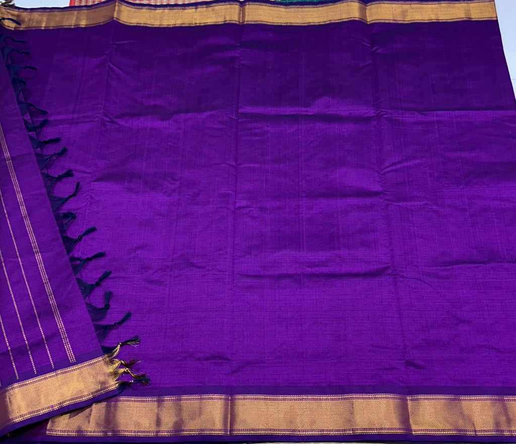 Handloom semi simple silk cotton saree - MS383