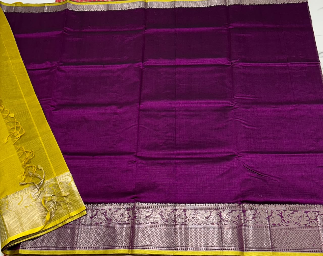 Handloom mangalagiri silk cotton saree - MS276