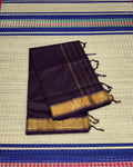 Handloom semi silk cotton saree - MS145