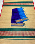 Handloom semi silk cotton saree - MSD007 (weaving mistek saree)
