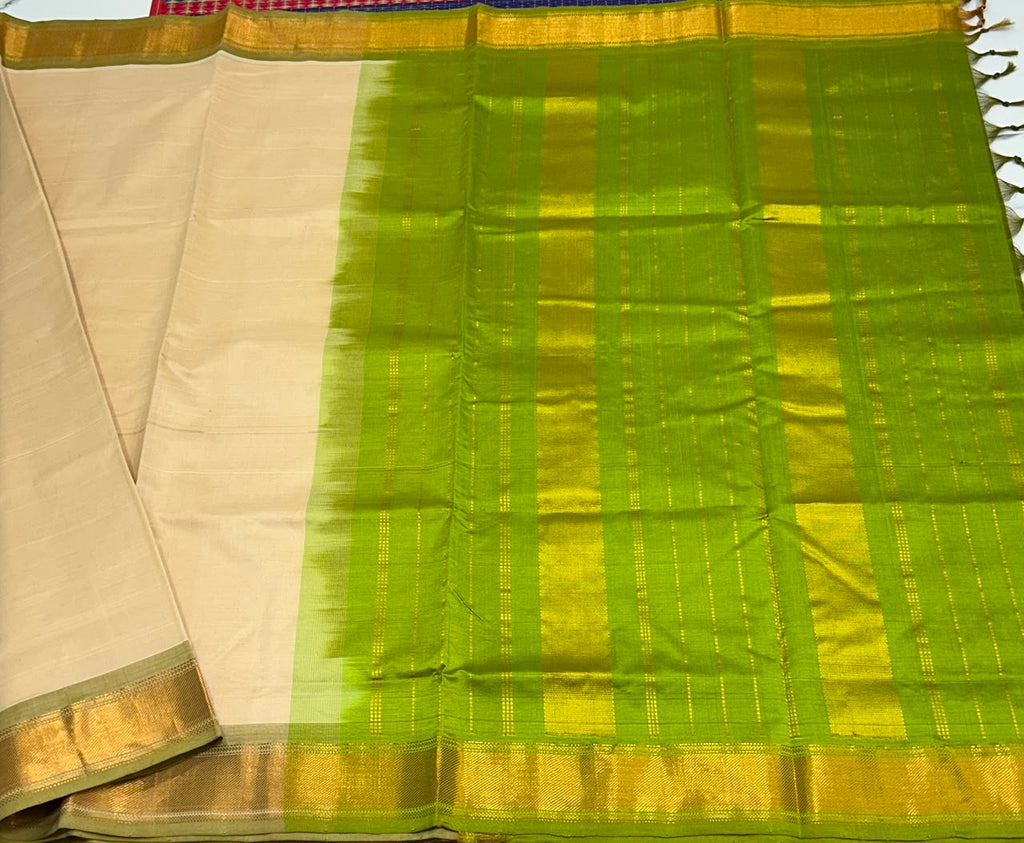 Handloom semi silk cotton saree - MS229