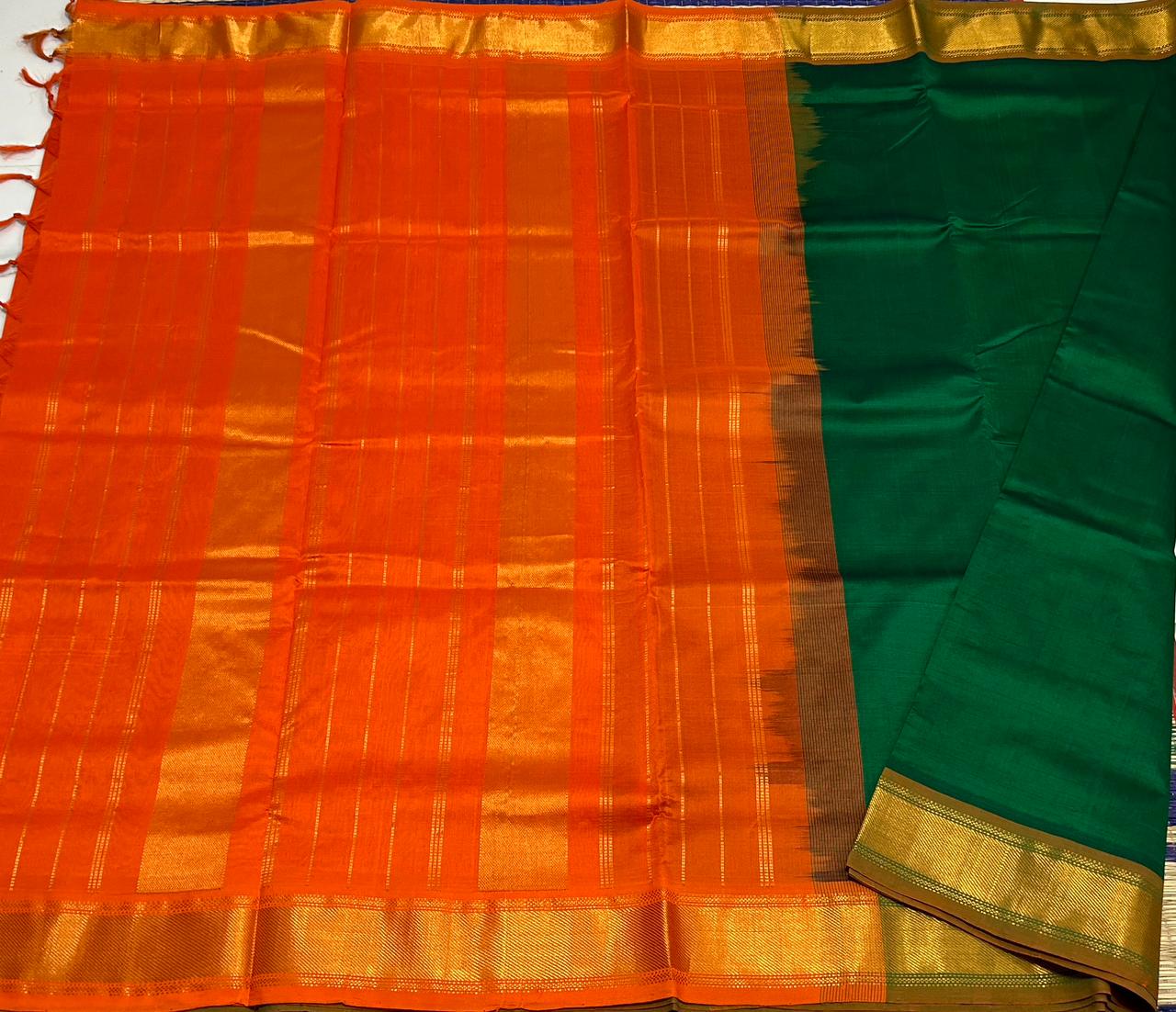 Handloom semi silk cotton saree - MS033