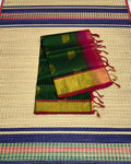 Handloom silk cotton saree with buttas - MS175