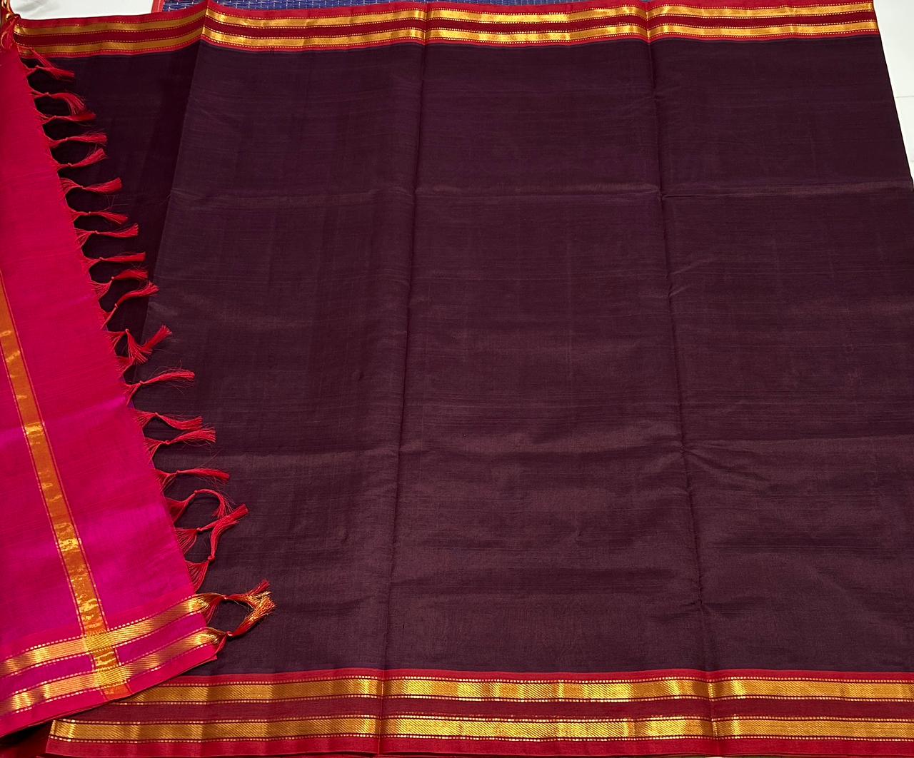 Handloom silk cotton saree - MS075