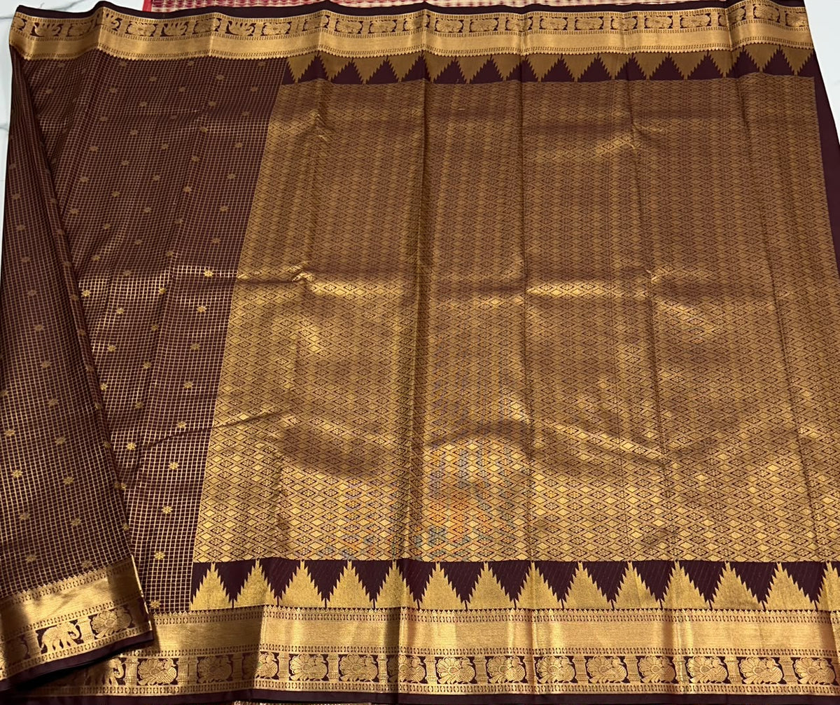 Semi Kanchi silk saree - MS386