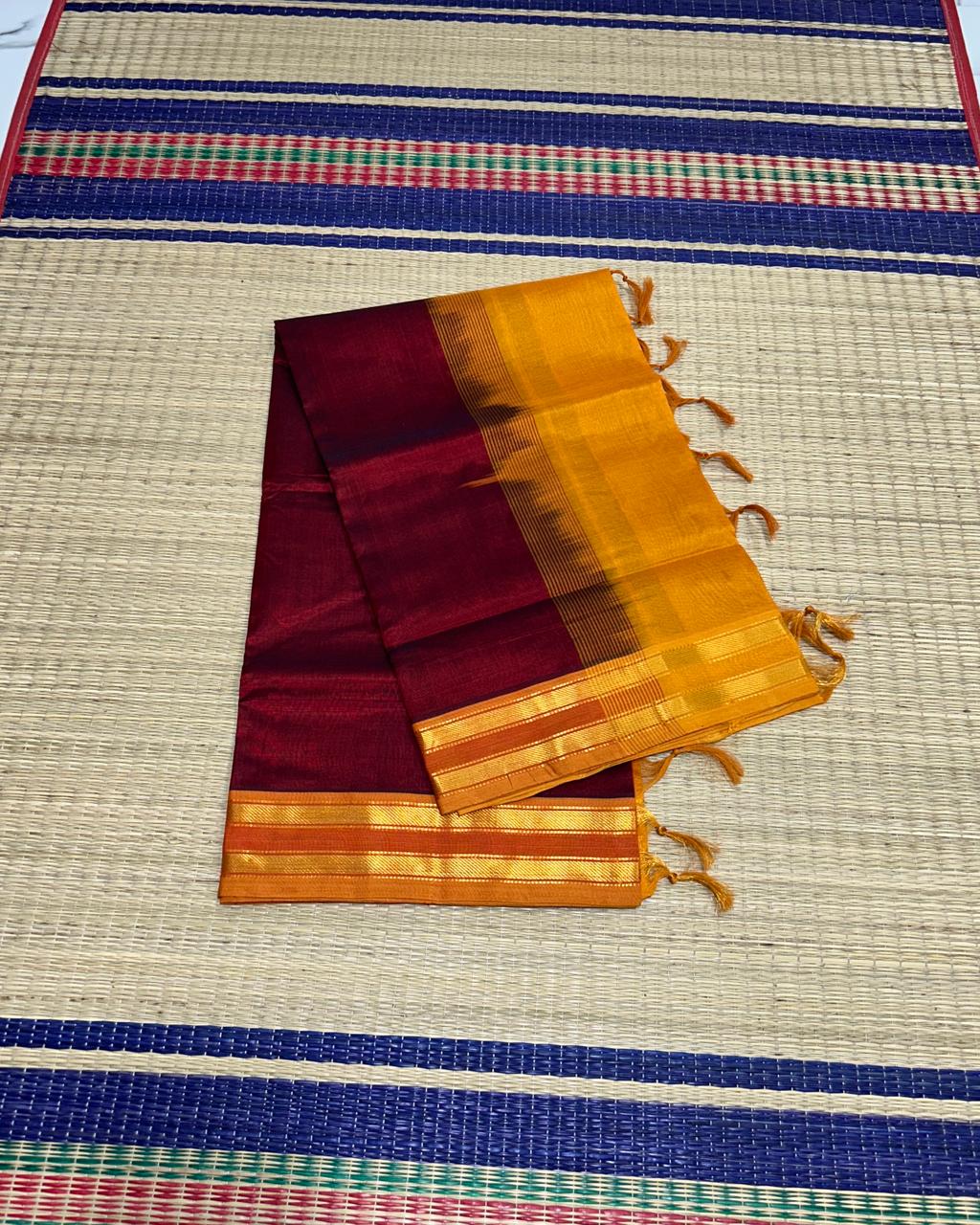 Handloom silk cotton saree - MS002