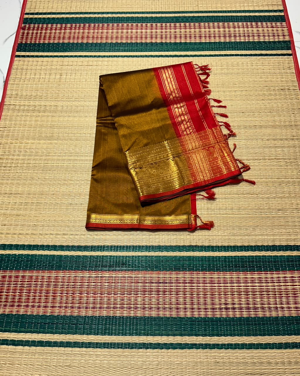 Handloom mangalagiri silk cotton saree - MS306