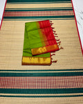 Handloom semi silk cotton saree - MS317