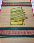 Handloom silk cotton saree with buttas - MS341