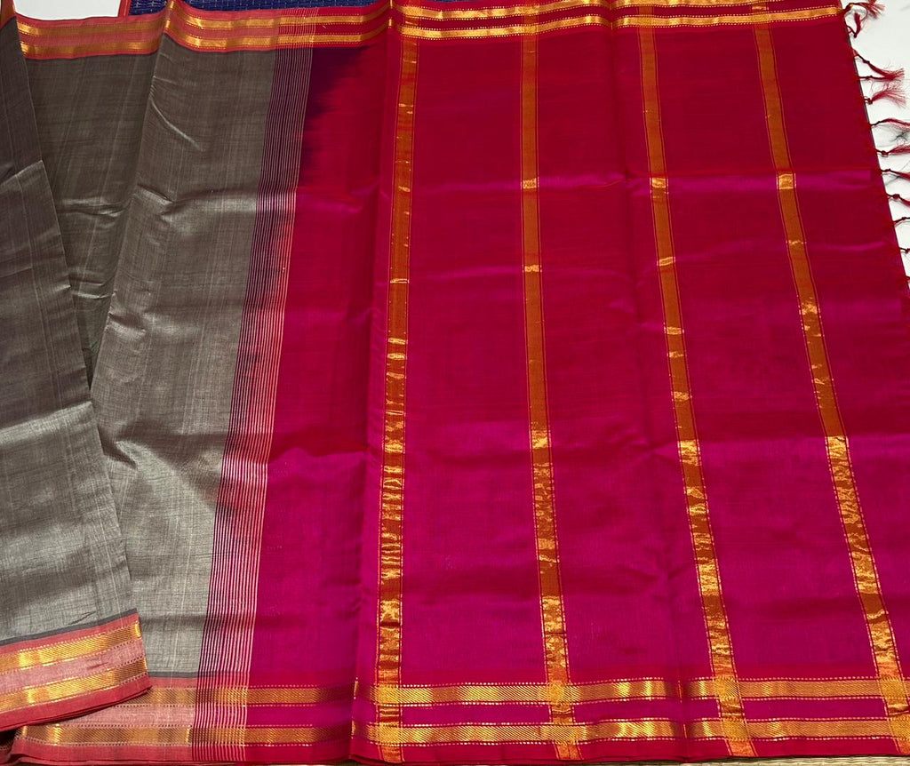Handloom silk cotton saree - MS073