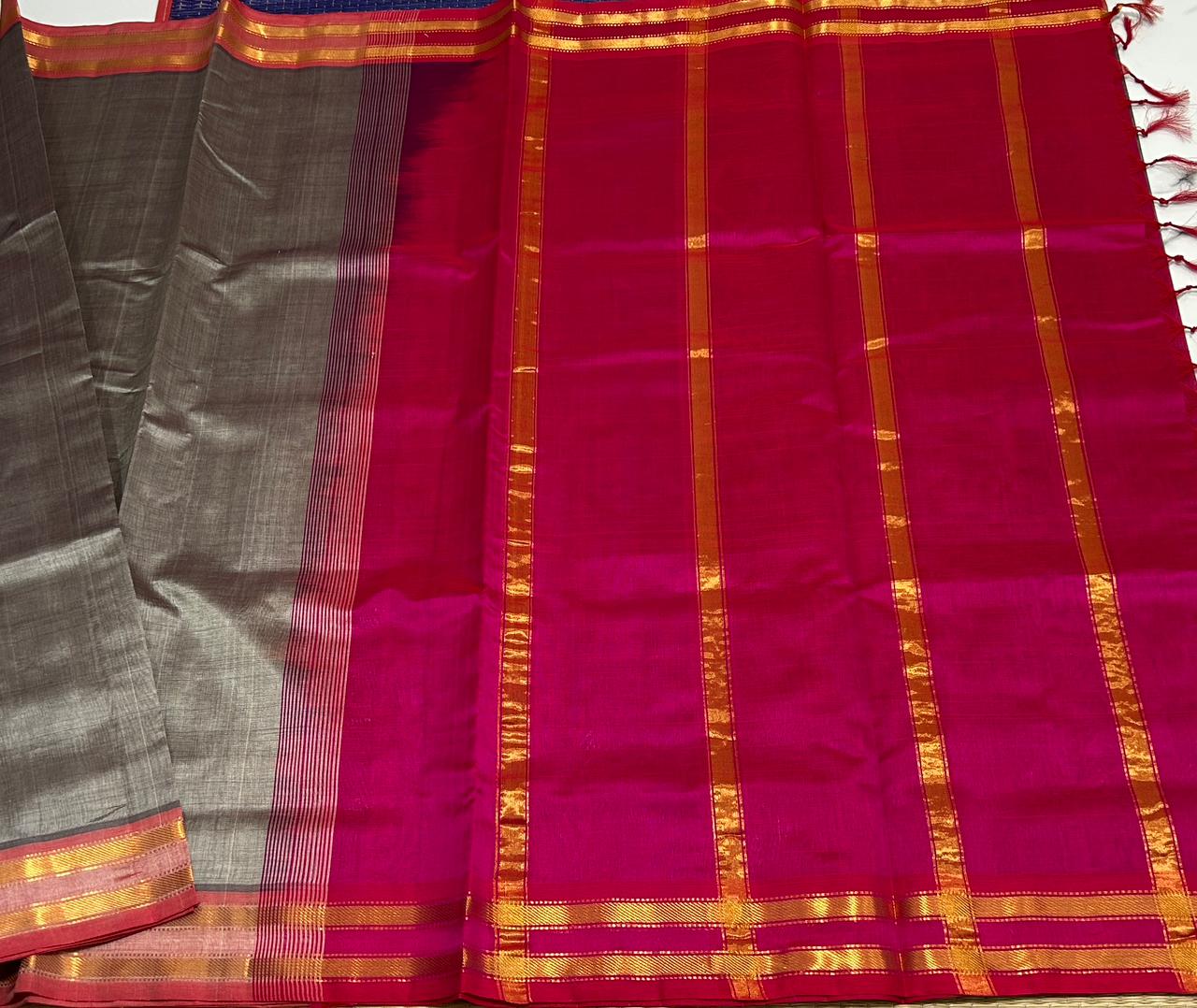Handloom silk cotton saree - MS073