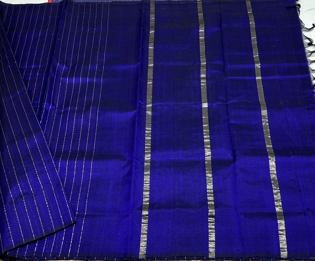 Handloom border less silk cotton saree - MS039