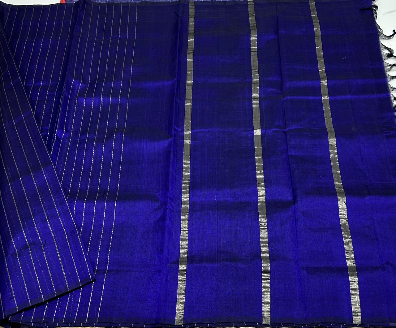 Handloom border less silk cotton saree - MS039
