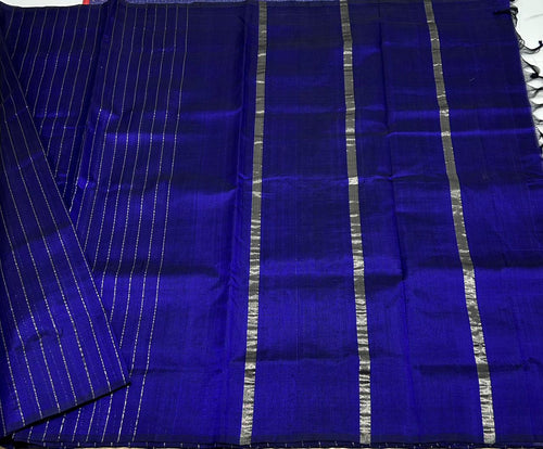 Handloom border less silk cotton saree - MS039