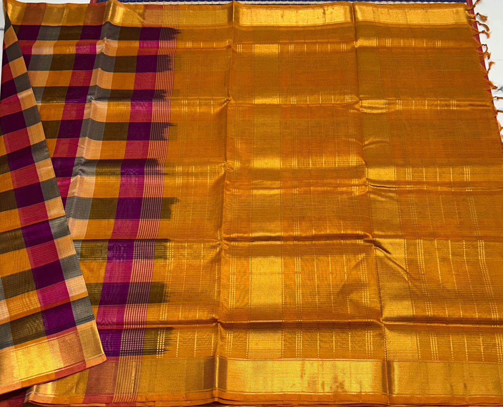 Handloom Paalum pazhamum silk cotton saree - MS088