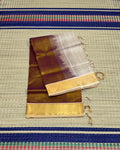 Handloom silk cotton saree with buttas - MS128