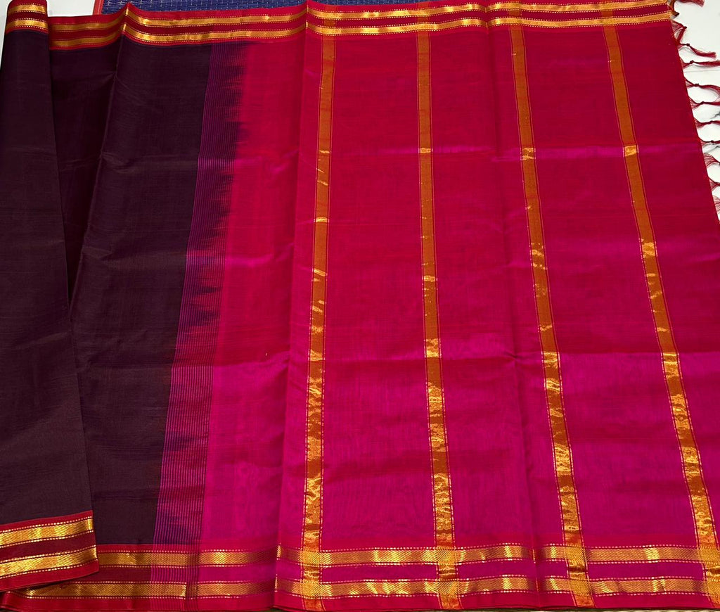 Handloom silk cotton saree - MS075