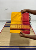 Handloom semi silk cotton saree - MS057