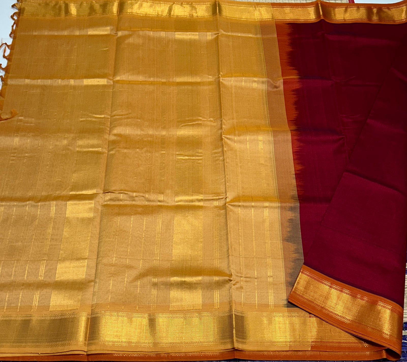 Handloom semi silk cotton saree - MS029