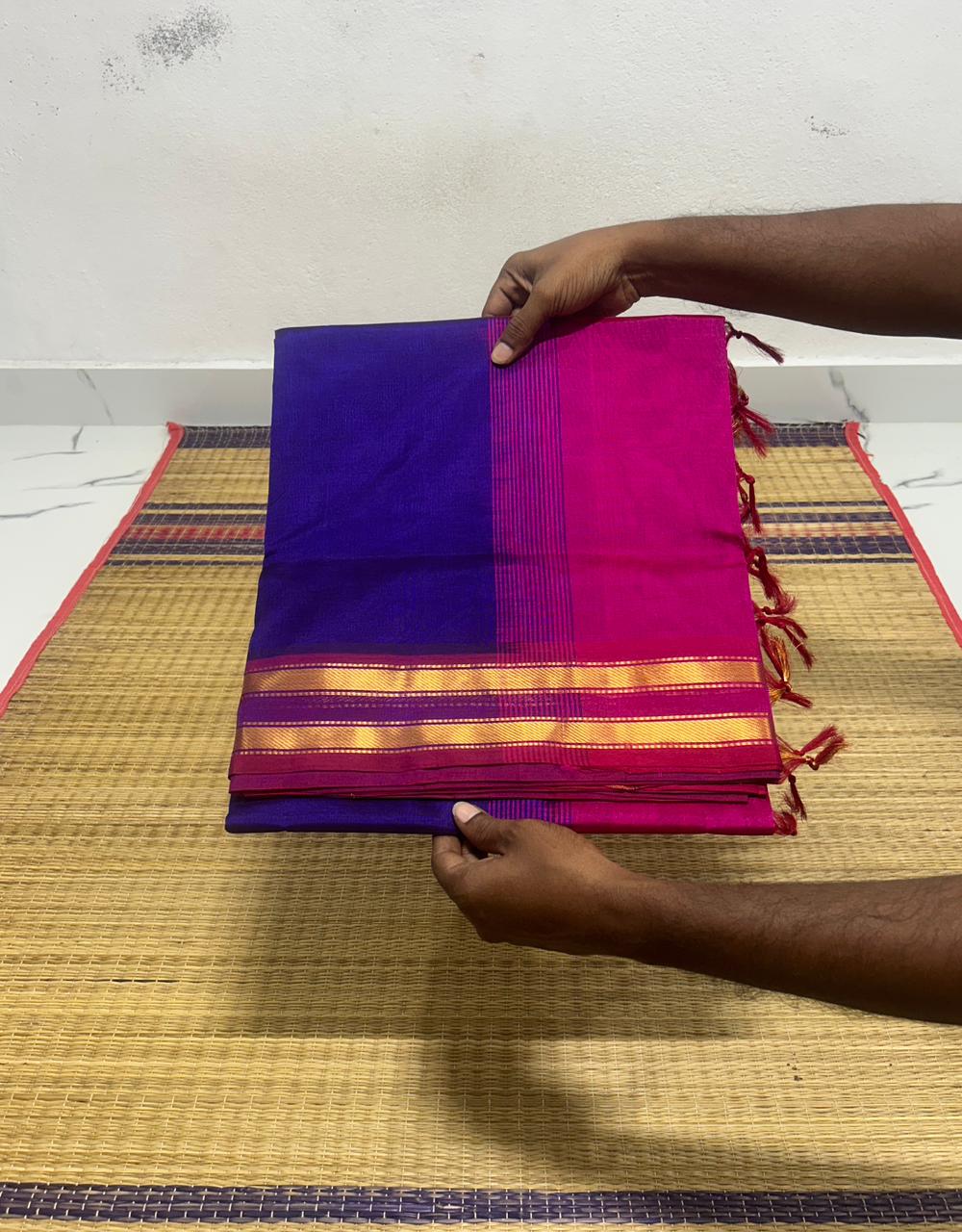 Handloom silk cotton saree - MS013