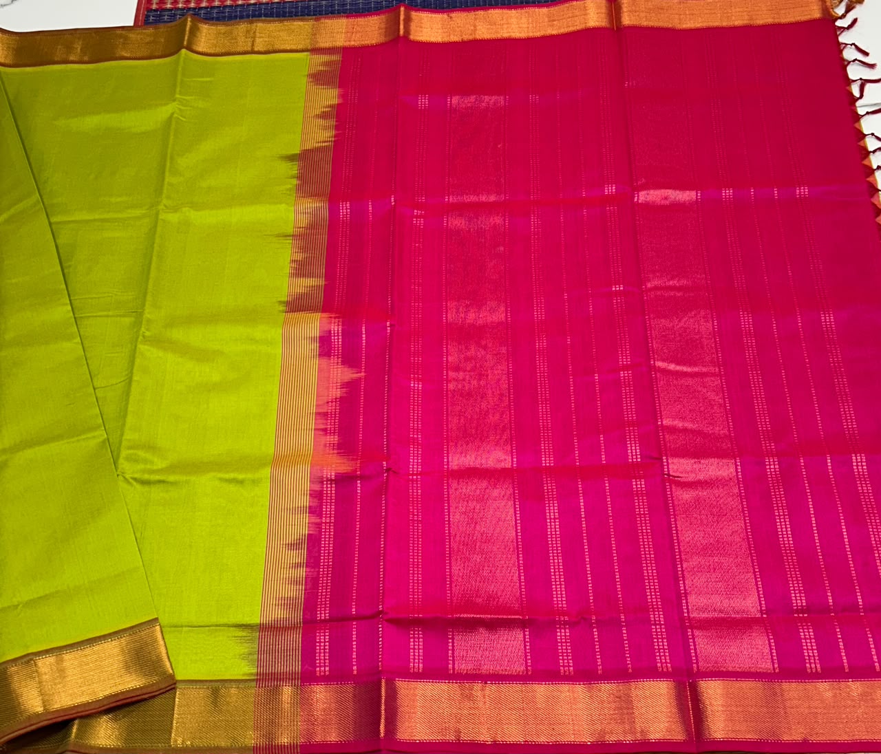 Handloom semi silk cotton saree - MS230